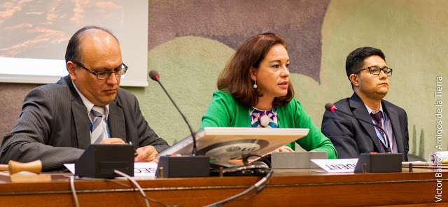 Ecuadorian Ambassador, Maria Fernanda Espinosa pronounces her first words as president-rapporteur 