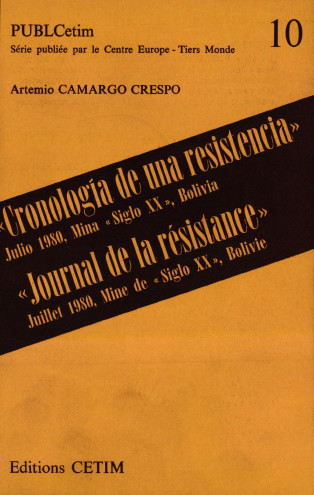 Ndeg10 CRONOLOGIA DE UNA RESISTANCE – JOURNAL DE LA RESISTANCE – Artemio CAMARGO CRESPO